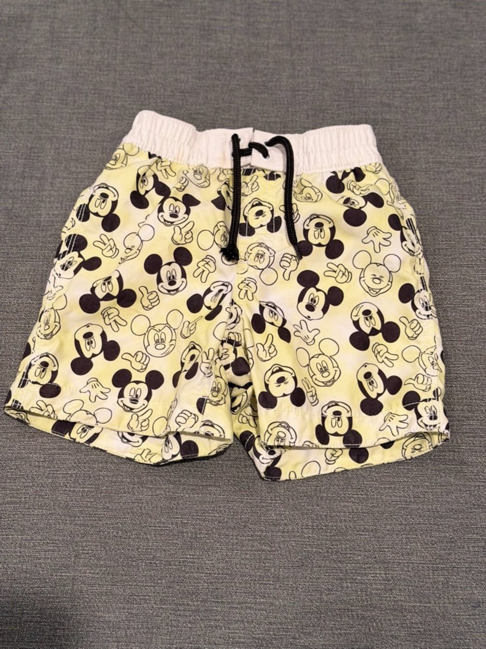 Gap Mickey Mouse Print Kids Swim Shorts - 2T